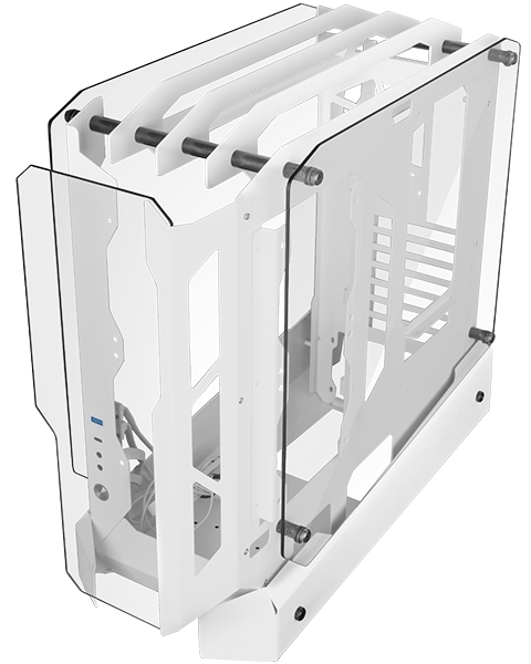 Mars Gaming MC-EDGEW Midi Tower White
