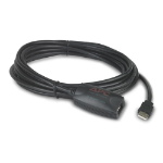 APC NetBotz USB Latching Repeater Cable, LSZH - 5m USB cable 5.00 m USB A Black