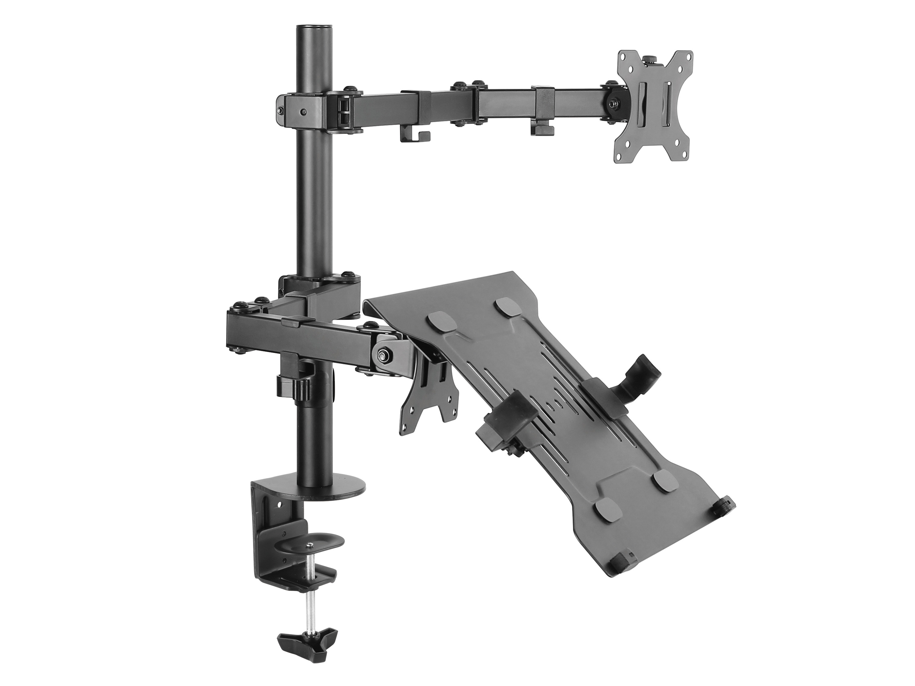 Image of Equip 13"-32" Articulating Dual Arm Monitor Laptop Desk Mount Bracket