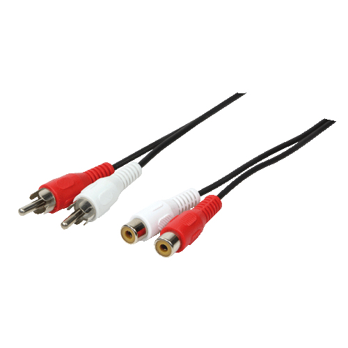 Image of LogiLink 2xRCA - 2xRCA, 5m audio cable Black