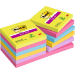 Post-It 654-12SS-UC note paper Square Blue, Green, Pink, Purple, Yellow 90 sheets Self-adhesive