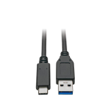 Tripp Lite U428-C03-G2 USB-C to USB-A Cable (M/M), USB 3.1 Gen 2 (10 Gbps), USB-IF Certified, Thunderbolt 3 Compatible, 3 ft. (0.91 m)