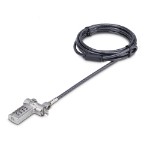 StarTech.com UNIVCS-LAPTOP-LOCK cable lock Black, Silver 78.7" (2 m)