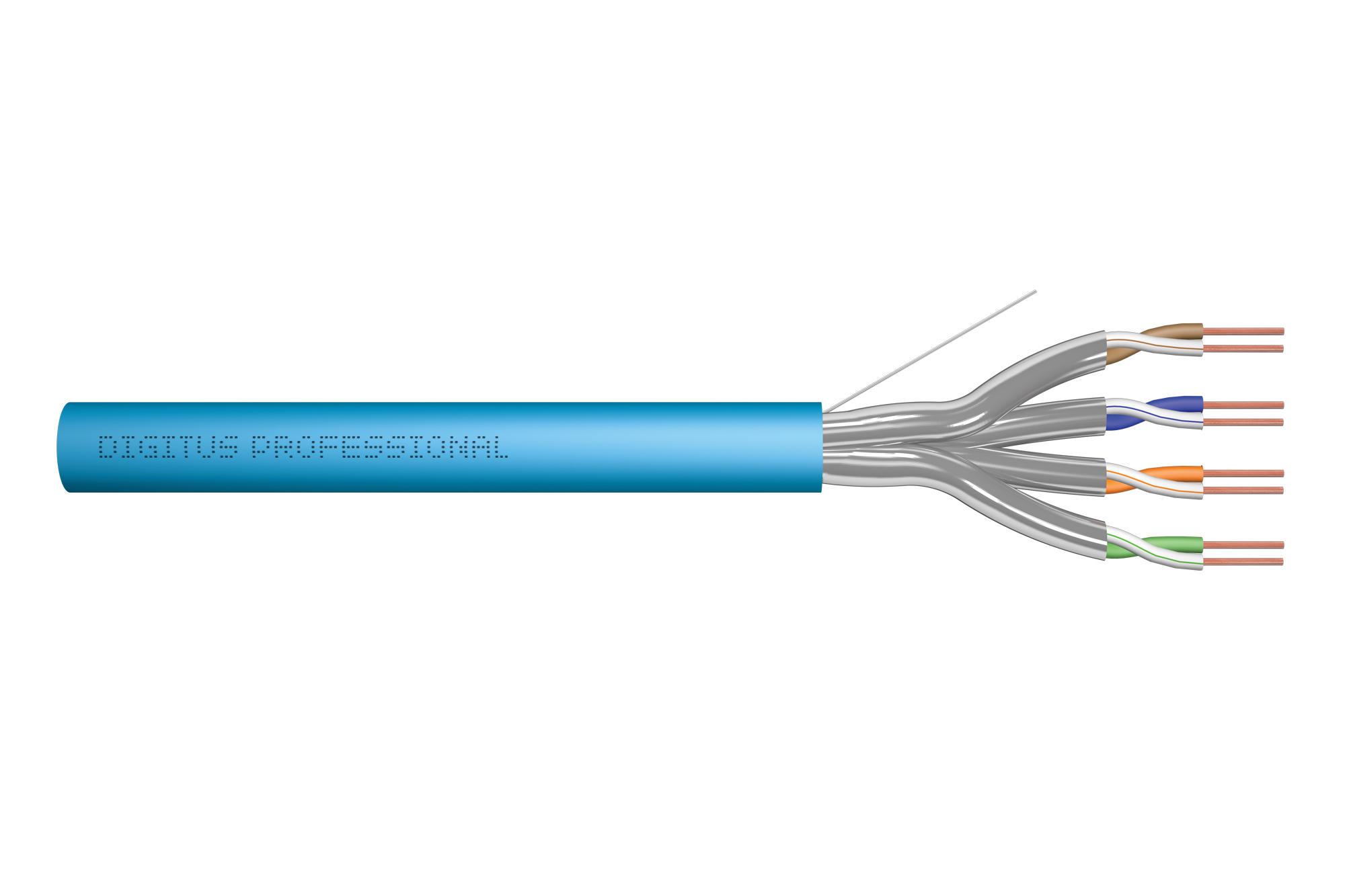 Image of Digitus Cat.6A U/FTP installation cable, 500 m, simplex, Eca