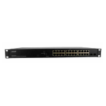 Lantronix SM24TAT2SA-NA network switch Managed L2 Gigabit Ethernet (10/100/1000) Power over Ethernet (PoE) 1U Black