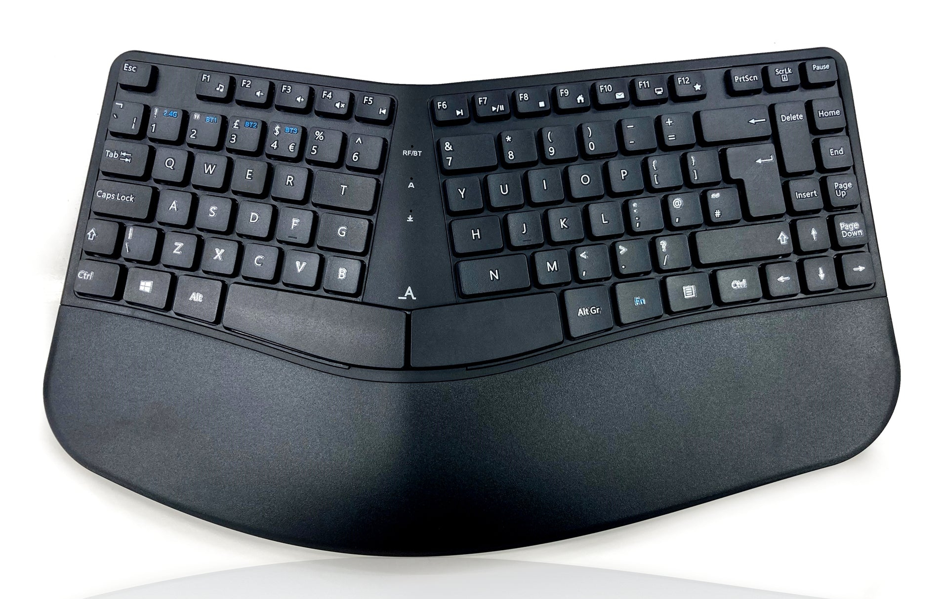 Accuratus Black Contour Keyboard Home Rf Wireless + Bluetooth Qwerty Uk Engl