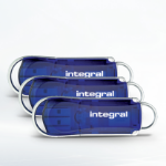 Integral 32GB 3PK USB2.0 DRIVE COURIER BLUE ETAIL