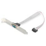 Digitus Serial Slot Bracket adapter cable, D-Sub9/M - IDC 2x5pin/F