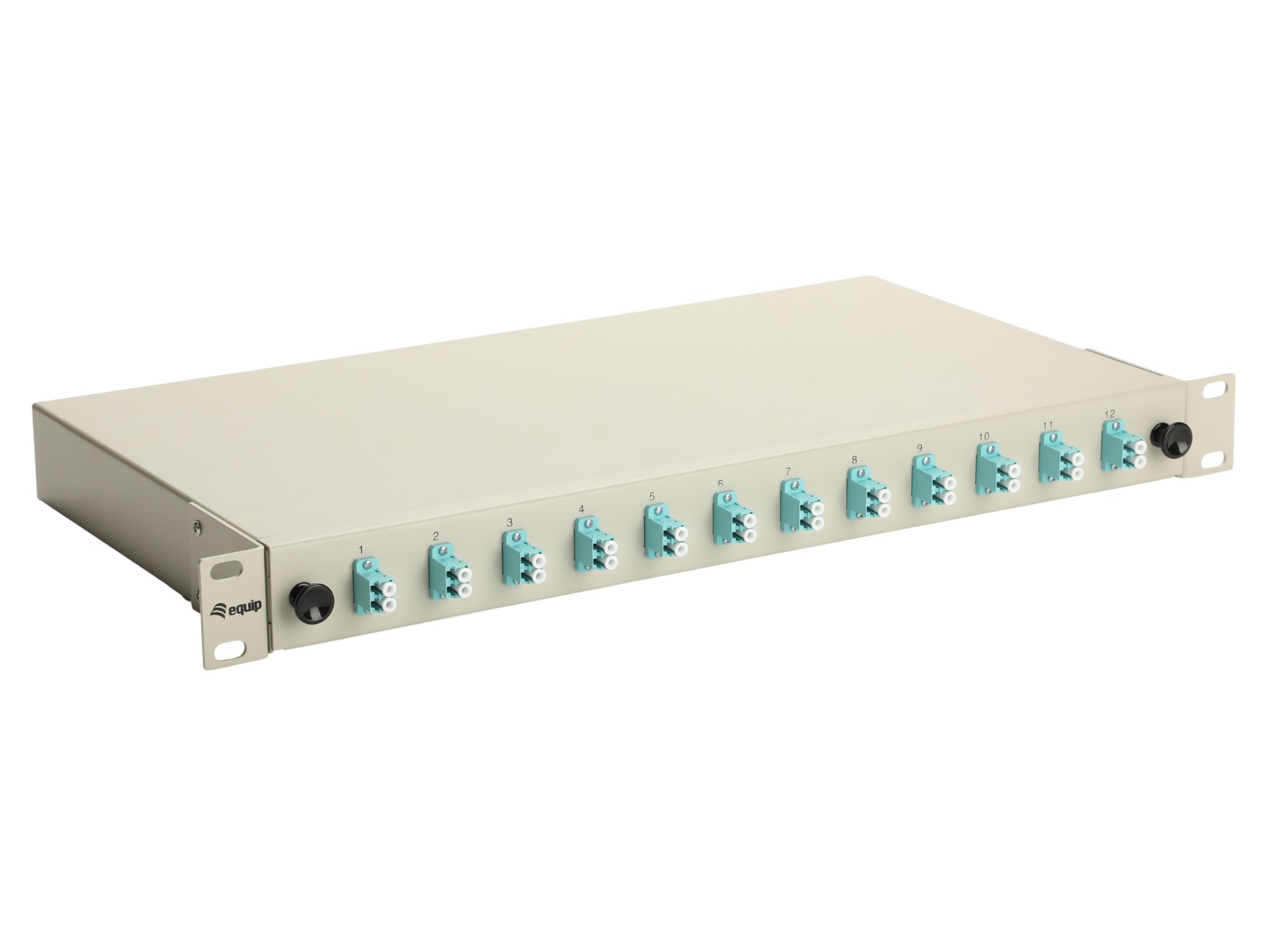 EU Product - LWL-Splei�kasten 12-Port LC-Duplex OM3 1U komplett  gr thumbnail