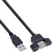 InLine USB 2.0 Adapter Cable Type A male / A female for slot bracket, 0.6m