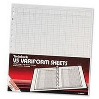 Image of Twinlock V8 Variform 10 Column Cash Sheets (Pack 75) 75982