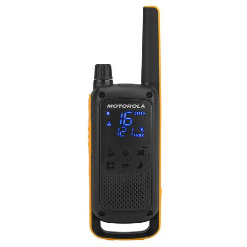 Image of Motorola T82 two-way radio 16 channels 446 - 446.2 MHz Black, Orange