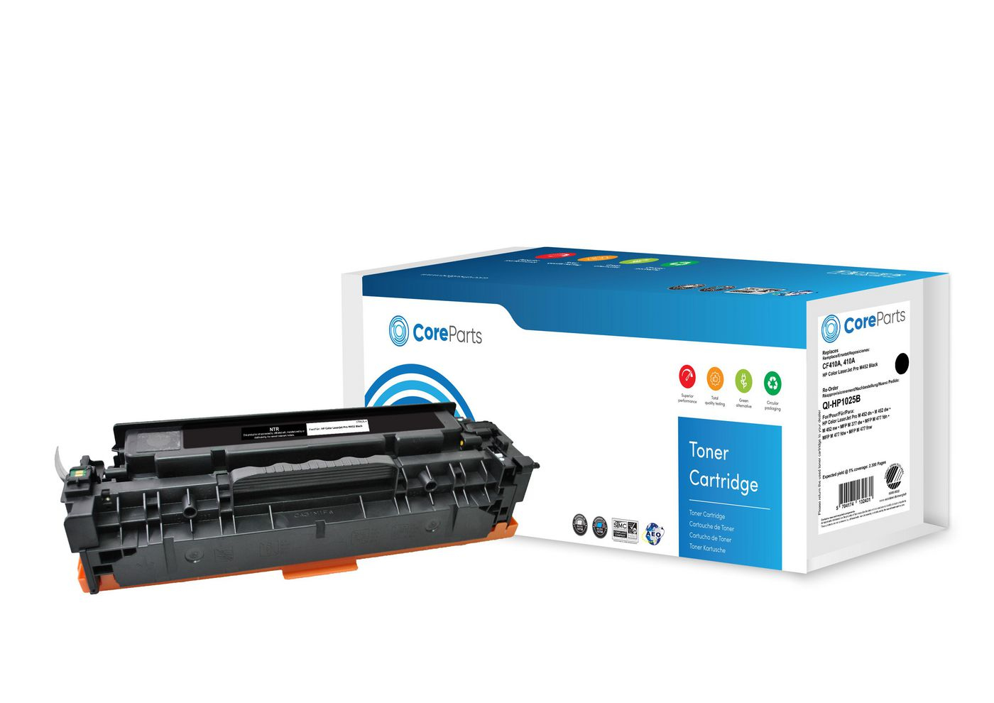 Image of CoreParts QI-HP1025B toner cartridge 1 pc(s) Compatible Black