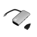 Siig CB-TC0H11-S1 USB graphics adapter 3840 x 1080 pixels Black, Silver