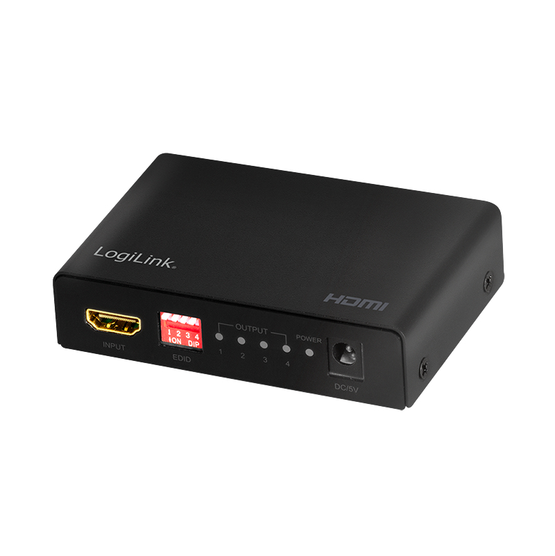 Image of LogiLink HD0038 video splitter HDMI 4x HDMI
