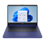 HP 14s-dq0012na Intel® Celeron® N4120 Laptop 35.6 cm (14") HD 4 GB DDR4-SDRAM 128 GB SSD Wi-Fi 5 (802.11ac) Windows 11 Home in S mode Blue