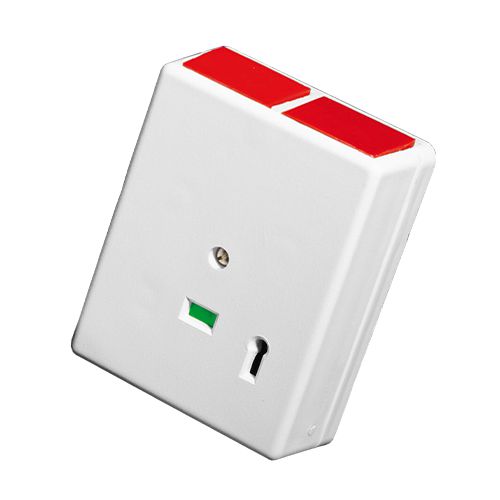 G2 Double End Push Panic  Button, 6-Screw, Latching,  White thumbnail