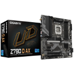Gigabyte Z790 D AX Motherboard - Supports Intel Core 14th Gen CPUs, 12+1+1 Phases Digital VRM, up to 7600MHz DDR5 (OC), 3xPCIe 4.0 M.2, Wi-Fi 6E, 2.5GbE LAN, USB 3.2 Gen 2