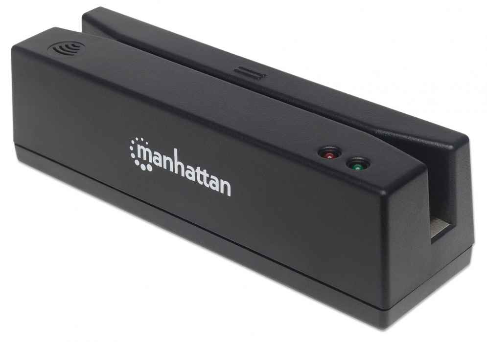 Photos - Other Components MANHATTAN USB-A Magnetic Strip Card Reader, Triple Track Reader, Keybo 460 