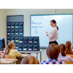 MAXCases Shield Phone Pouch Organizer, 16 Count Capacity, Wall or Door Mountable, Foldable For Table/Counter Use and Storage (Black)