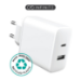 eSTUFF ES637031 mobile device charger Smartphone White AC Fast charging Indoor