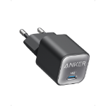 Anker 511 Nano 3 Headphones, Headset, Mobile phone, Netbook, Laptop, Power bank, Smartphone, Tablet, Universal Black AC Fast charging Indoor