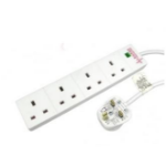 Microconnect MC-UKSTRIP4-1M power extension 4 AC outlet(s) Indoor White