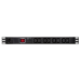 LogiLink PDU8A02 power distribution unit (PDU) 8 AC outlet(s) 1U Black