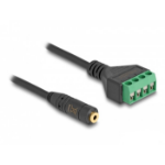 DeLOCK 66268 audio cable 0.2 m 3.5mm Terminal Black, Green