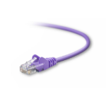 Belkin Cat5e, 1ft, 1 x RJ-45, 1 x RJ-45, Purple networking cable 11.8" (0.3 m)