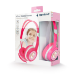 Gembird MHP-JR-PK hoofdtelefoon/headset Hoofdtelefoons Bedraad Hoofdband Muziek Roze