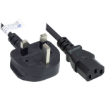 Alcasa P7030-S050 electriciteitssnoer Zwart 5 m Netstekker type G C13 stekker