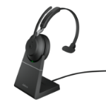 Jabra 26599-899-989-01 headphones/headset Wireless Head-band Office/Call center USB Type-C Bluetooth Charging stand Black