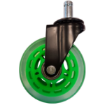 LC-Power LC-CASTERS-7BG-SPEED office/computer chair part Green Plastic, Rubber Castor wheels