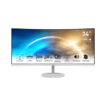 MSI Pro MP341CQWDE computer monitor 86.4 cm (34") 3440 x 1440 pixels UltraWide Quad HD White