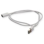 AddOn Networks USBEXTAB3MMFW USB cable 118.1" (3 m) USB 2.0 USB A USB B White