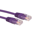 Cables Direct 0.25m Cat5e networking cable Violet U/UTP (UTP)