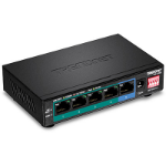 Trendnet TPE-LG50 network switch Unmanaged Gigabit Ethernet (10/100/1000) Power over Ethernet (PoE) Black