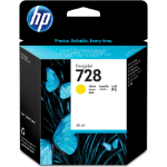HP F9J61A/728 Ink cartridge yellow 40ml for HP DesignJet T 730
