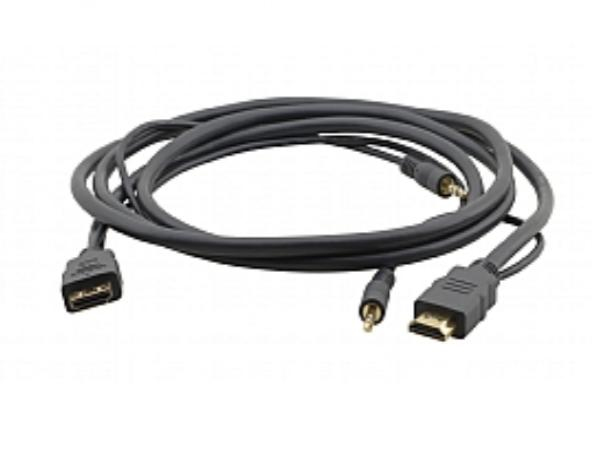 Kramer Electronics C-MHMA/MHMA HDMI cable 7.6 m HDMI + 3.5mm Black