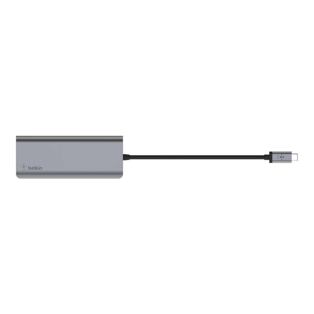 Belkin AVC008BTSGY interface hub USB 3.2 Gen 1 (3.1 Gen 1) Type-C 5000 Mbit/s Black, Grey