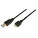 LogiLink CU0027 USB cable USB 3.2 Gen 1 (3.1 Gen 1) 3 m USB A Micro-USB B Black