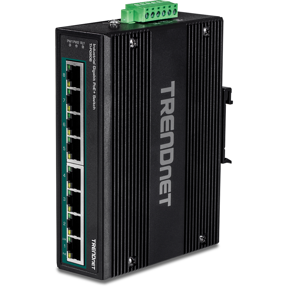 Photos - Switch TRENDnet TI-PG80B network  Gigabit Ethernet  Power (10/100/1000)