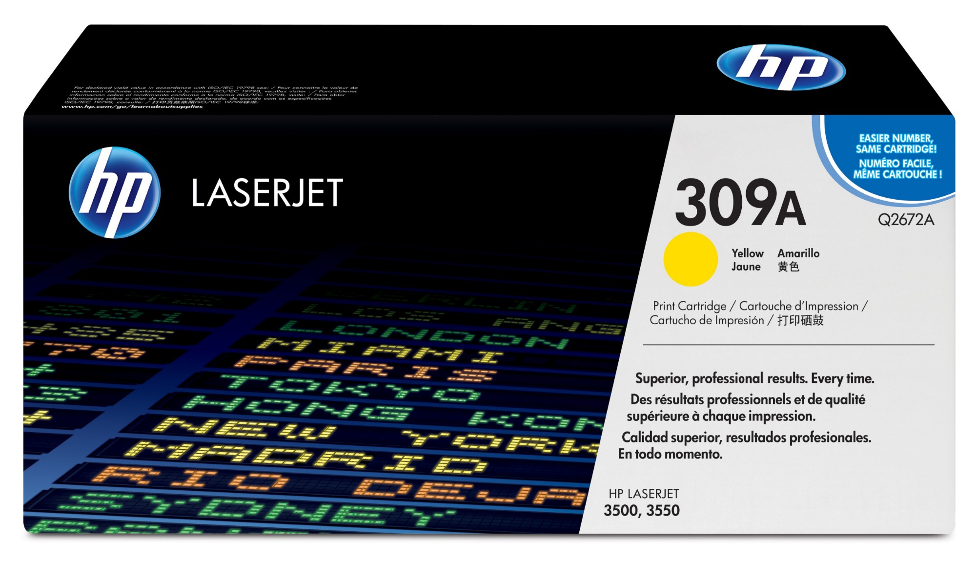 HP Q2672A/309A Toner cartridge yellow, 4K pages/5% for HP Color LaserJet 3500