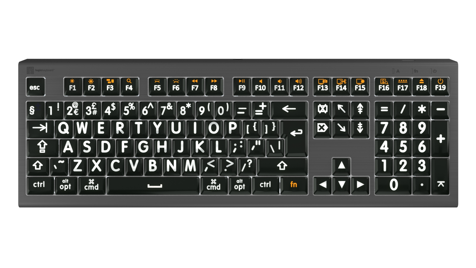 LKB-LPWB-A2M-UK keyboard Home USB QWERTY English Grey