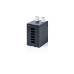 Digitus Fiber optic DIN rail distributor, 6 port, SC DX/LC Quad, black