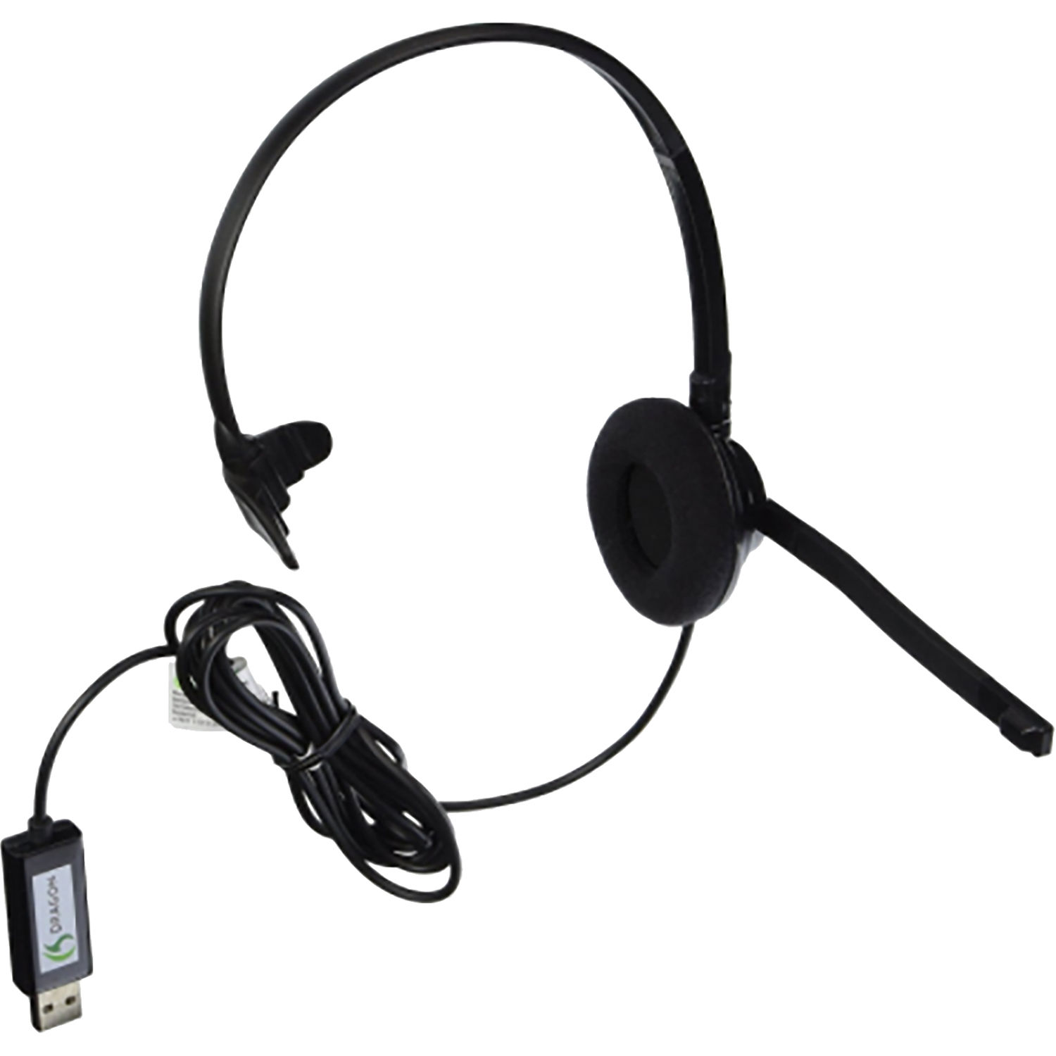 Image of Nuance Dragon monaural USB headset..
