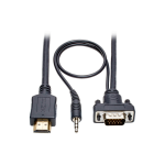 Tripp Lite P566-003-VGA-A HDMI to VGA + Audio Active Adapter Cable (HDMI to Low-Profile HD15 + 3.5 mm M/M), 3 ft. (0.9 m)