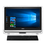 MSI Pro 22ET 6M-014DE Intel® Core™ i3 i3-6100 54.6 cm (21.5") 1920 x 1080 pixels Touchscreen All-in-One PC 4 GB DDR3L-SDRAM 128 GB SSD Windows 10 Home Wi-Fi 4 (802.11n) White
