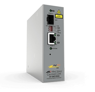 Allied Telesis AT-IMC2000TP/SP-980 network media converter 1000 Mbit/s 850 nm Grey